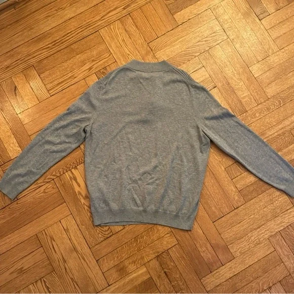 Hugo Boss Men's Quarter Zip-Up Gray Sweater XL - Picture 6 of 10